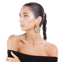 Pendientes Fraleoni Mujer in Plata SMILE BEIGE - SMILE BEIGE